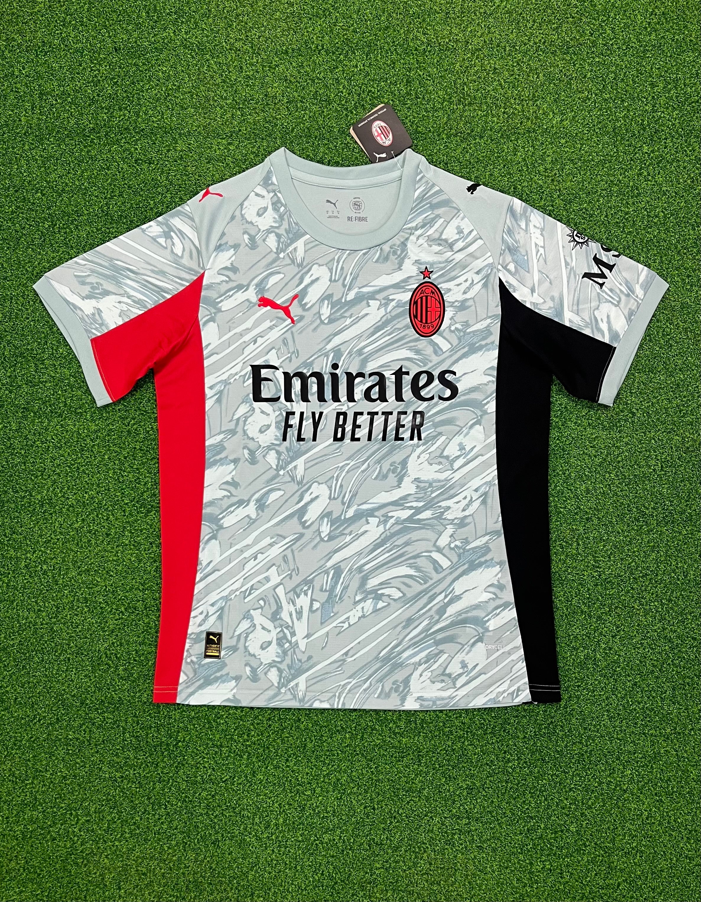 AC Milan Grey Storm Jersey – Special Fan Edition